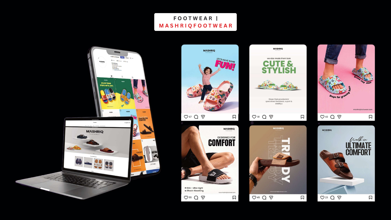Footwear e-commerce mockups