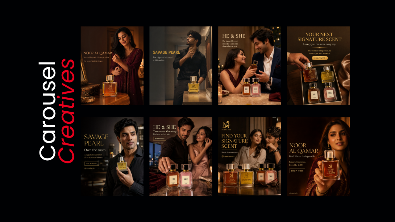 NJ Scents video creative, product photography